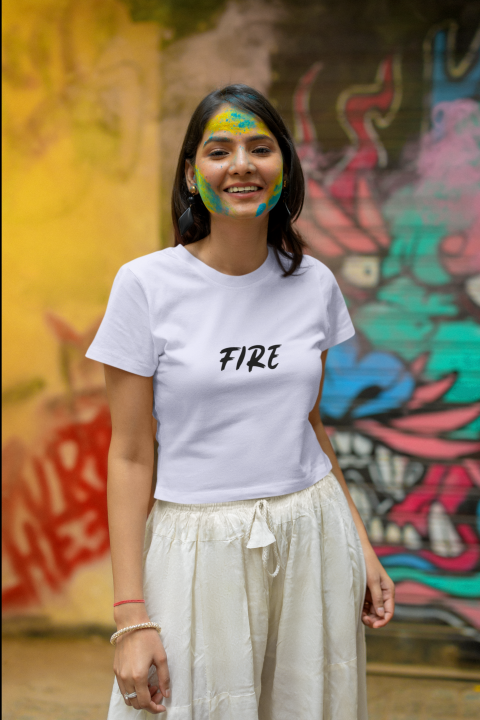 Fire Crop Top for Women